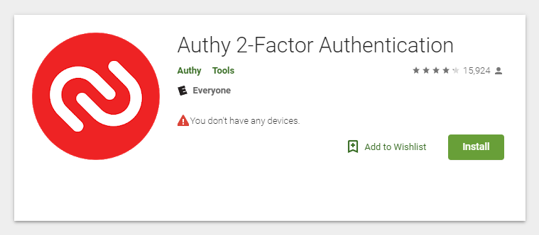 authy authenticator