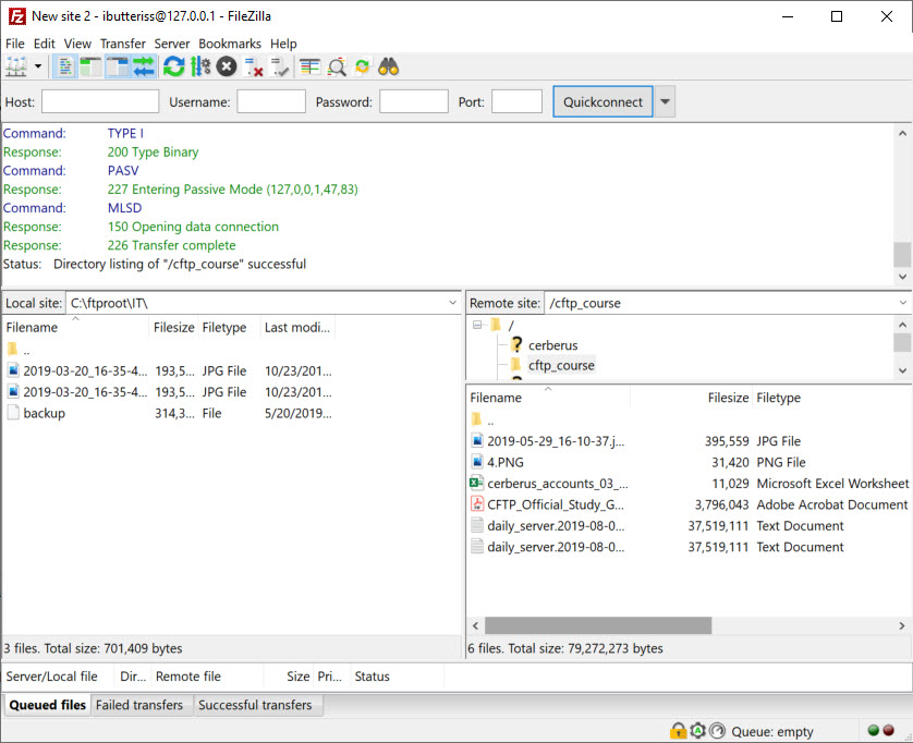 sftp zero byte file transfer